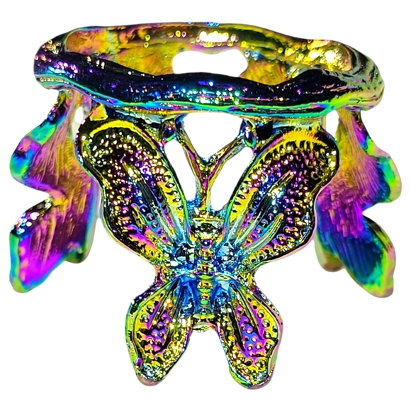 Rainbow Butterfly Sphere Holder - Picture 1 of 9